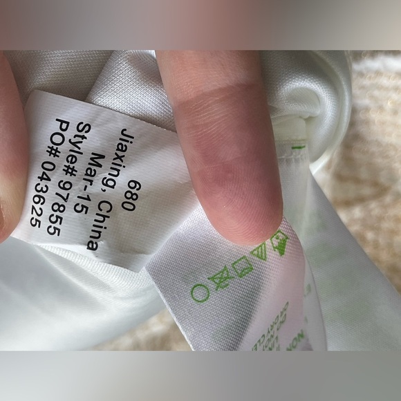 Lily Pulitzer Crochet White and Gold Metallic Chevron Mini Slip Dress - Picture 10 of 11